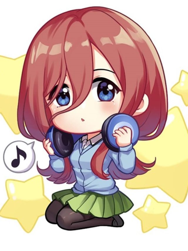 ảnh nakano miku chibi cute