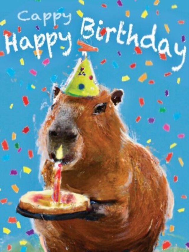 capybara happy birthday meme