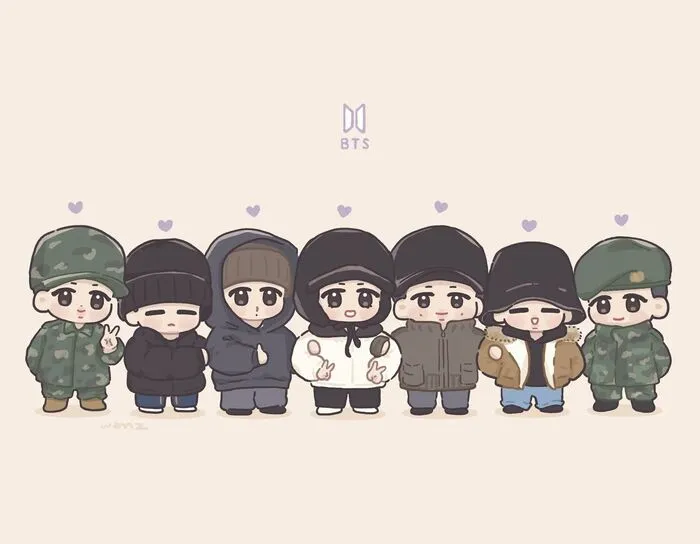 cute bts chibi drawing