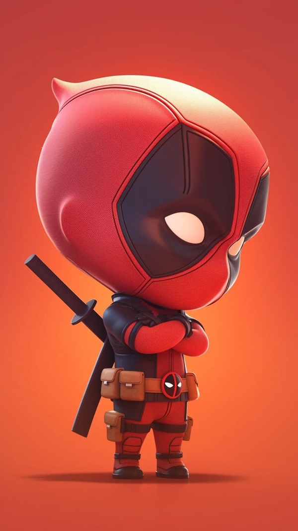 cute deadpool chibi