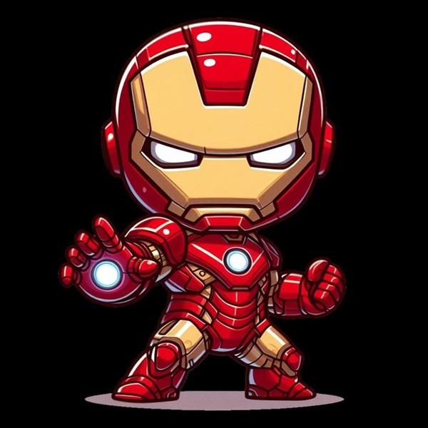 cute iron man chibi