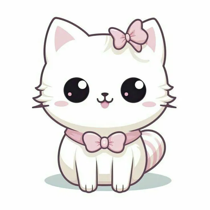 cute mèo chibi dễ thương