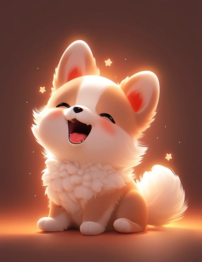 dễ thương chó chibi cute