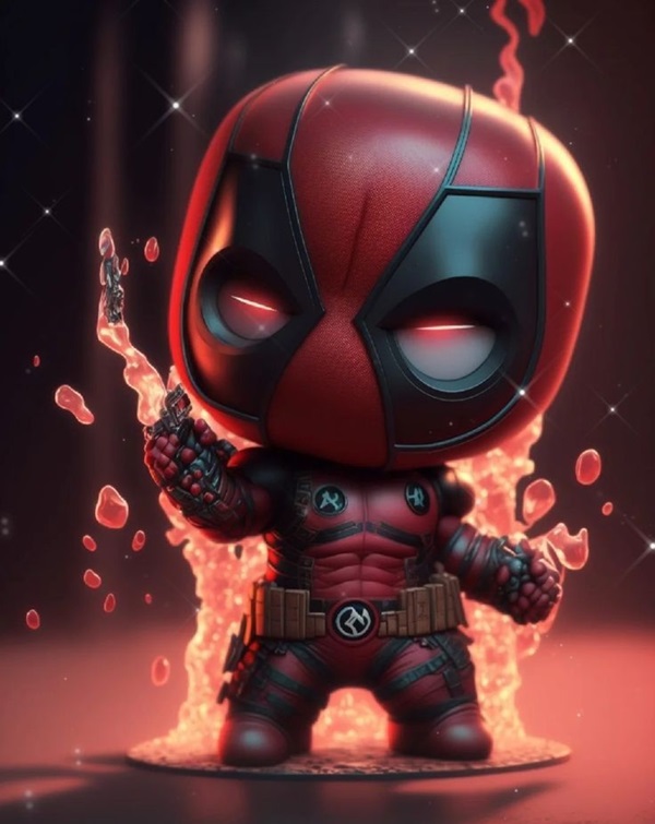 deadpool chibi 3d