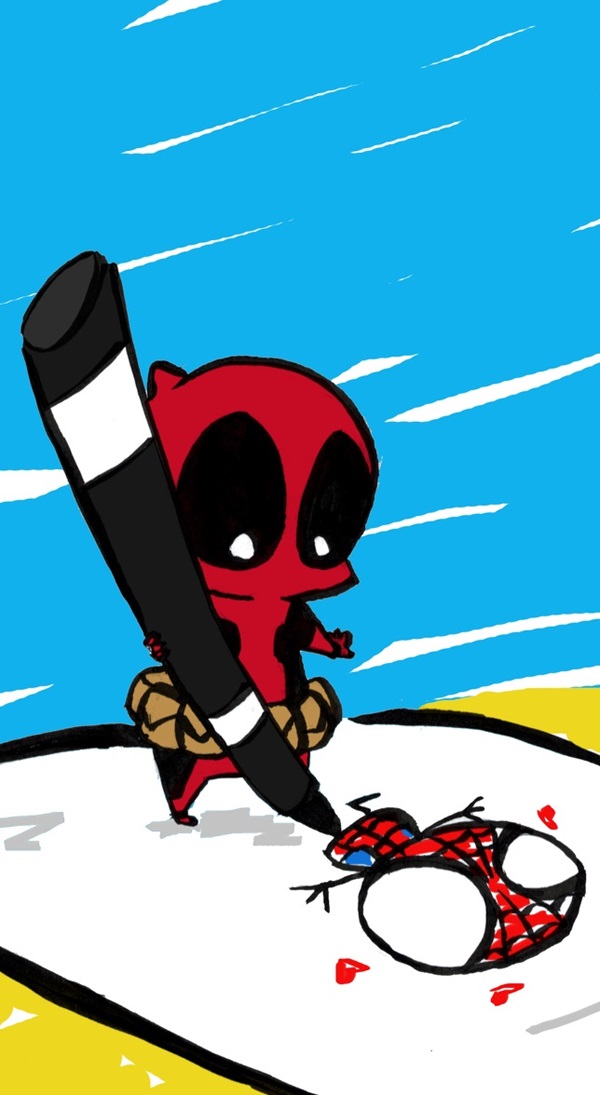 deadpool chibi vector