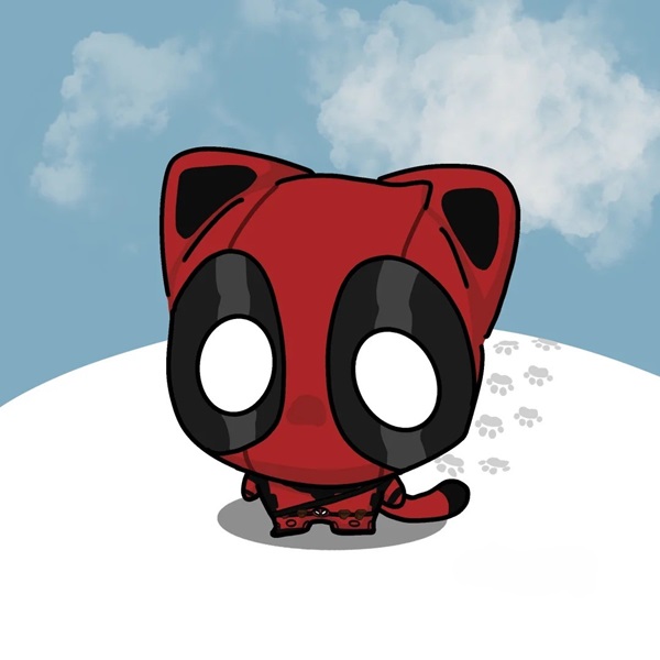 deadpool dibujo chibi