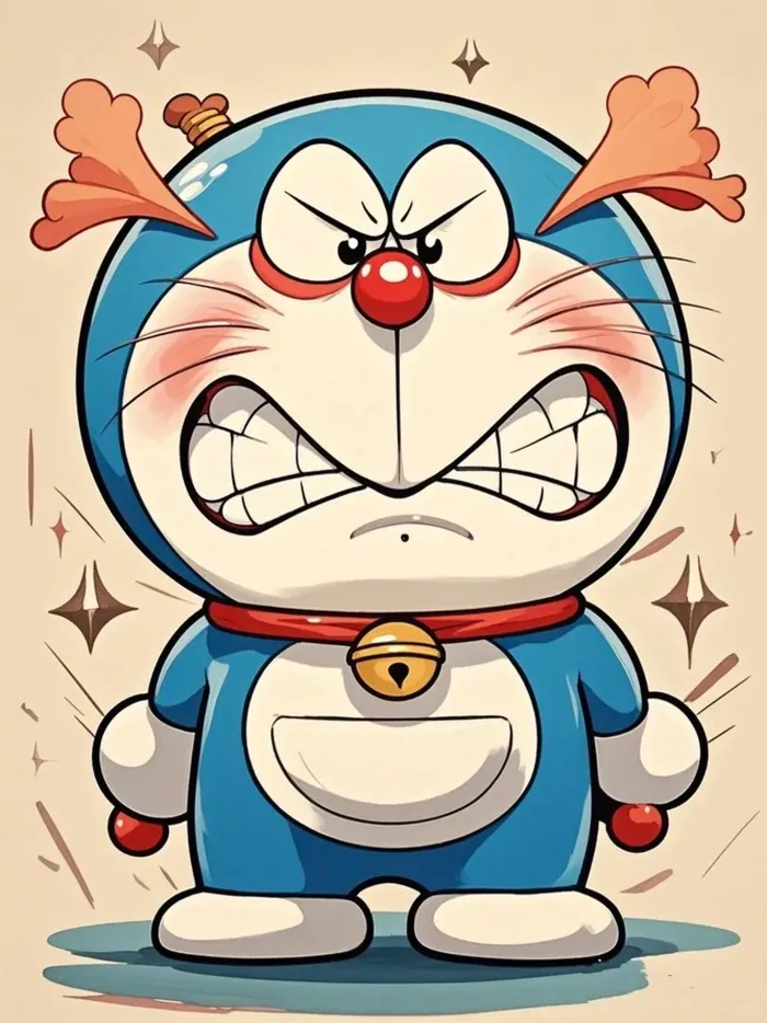 doraemon tức giận