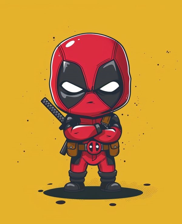 ảnh chibi deadpool cute