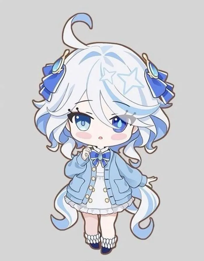 furina chibi no background