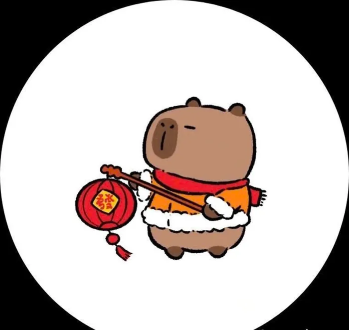 gấu capybara chibi