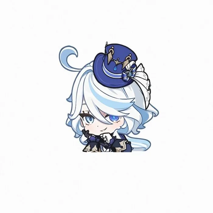 genshin impact furina chibi