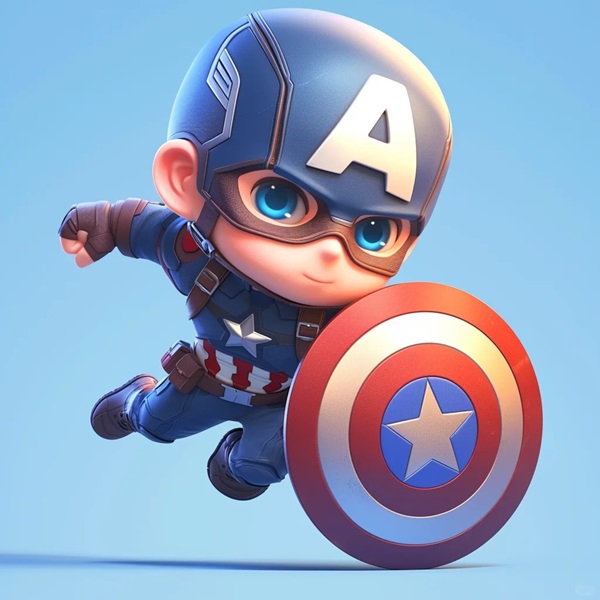 hình ảnh chibi captain america