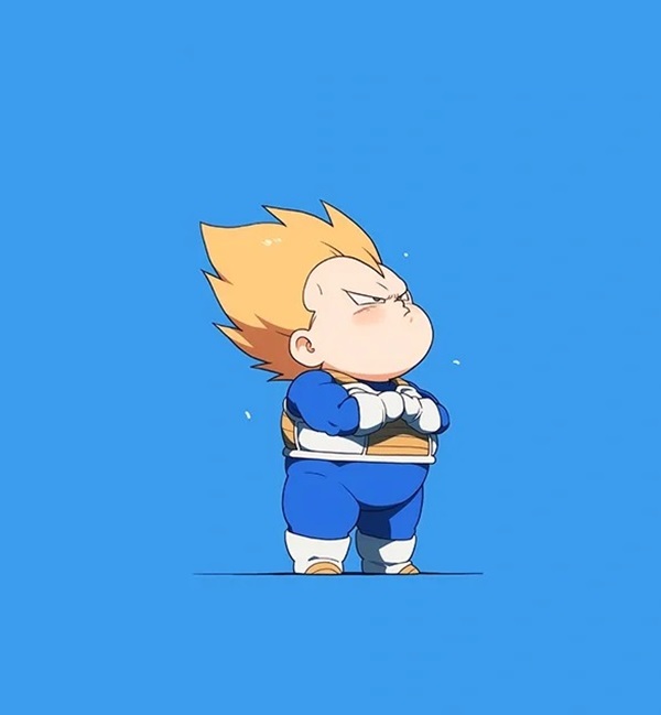 hình ảnh chibi vegeta đáng yêu