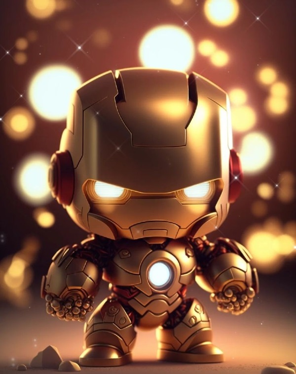 hình ảnh iron man chibi