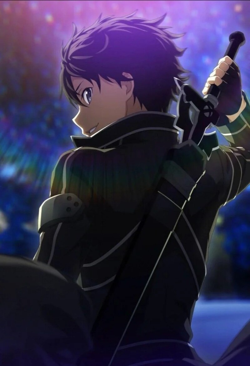 hình ảnh kirito rút kiếm