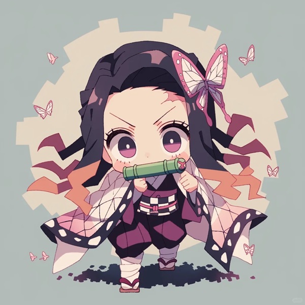 hình ảnh nezuko cute chibi