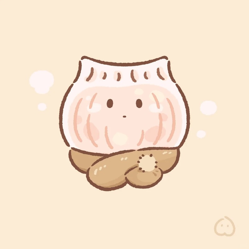 hình bánh bao cute chibi