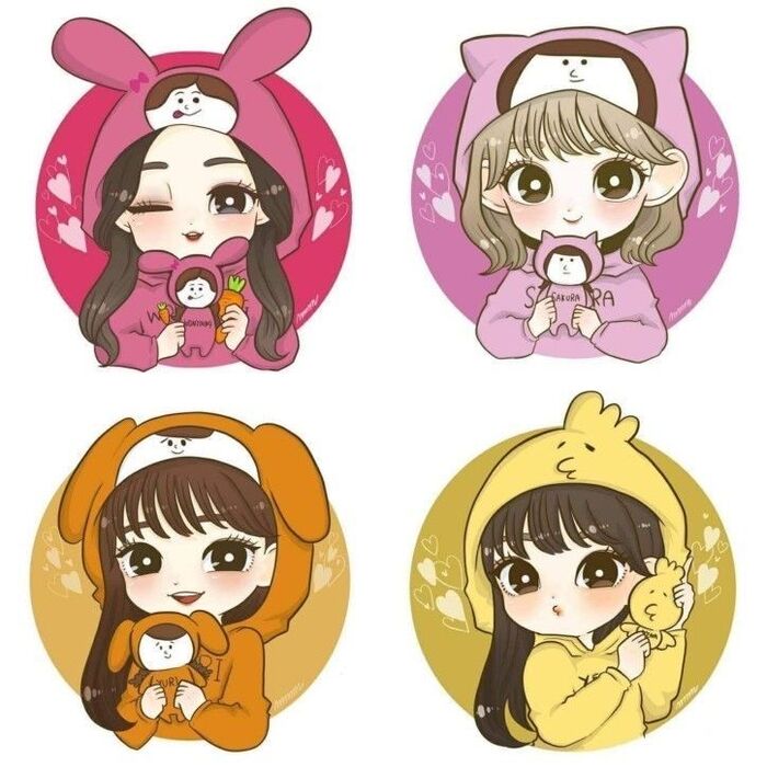 hình chibi của black pink