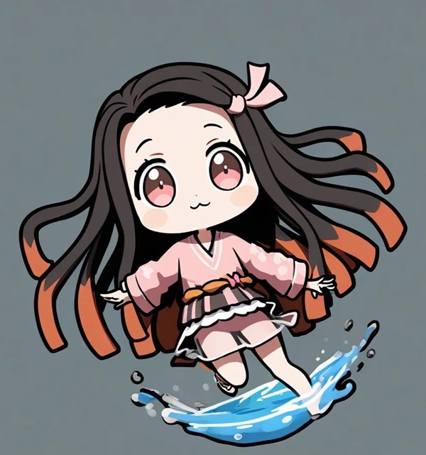 hình chibi nezuko 4k