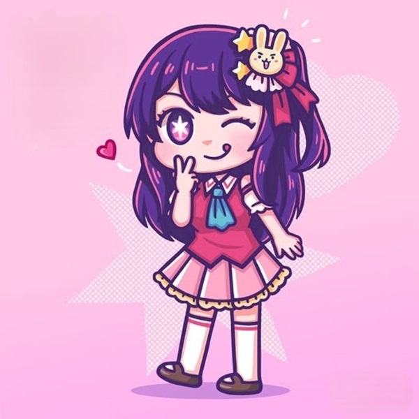 hình của hoshino ai chibi