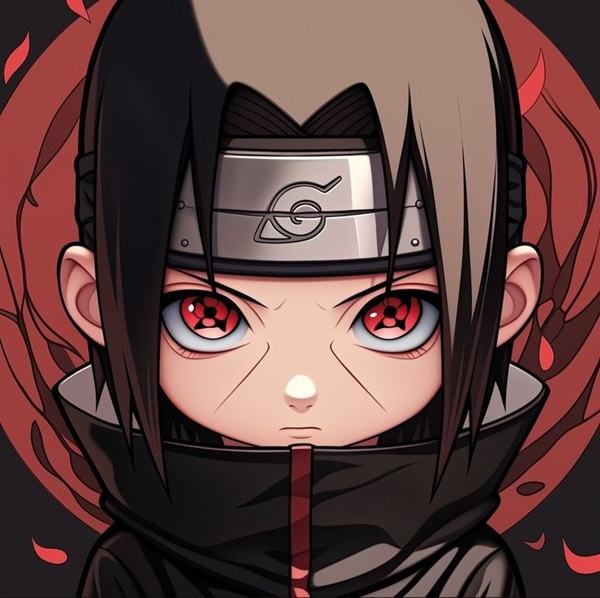 hình itachi ngầu chibi