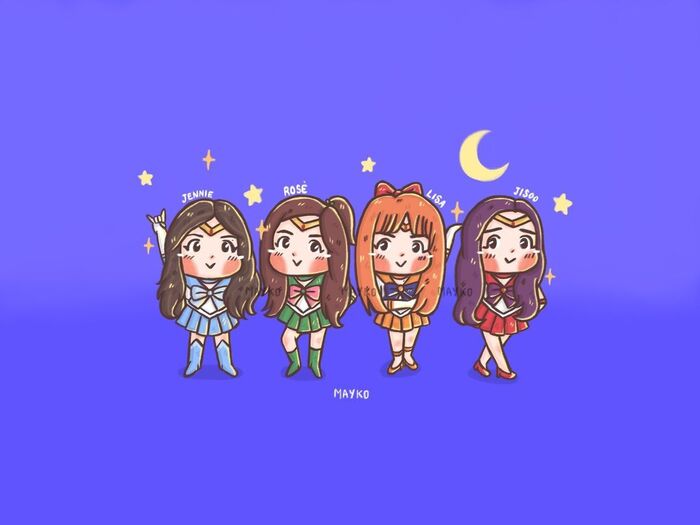 hình nền blackpink chibi