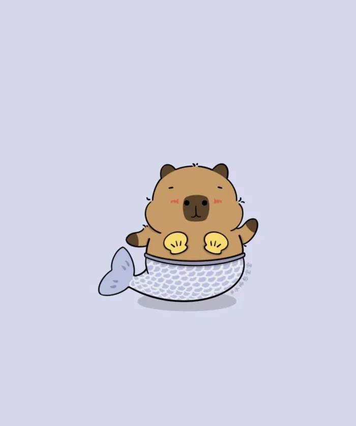 hình nền capybara chibi