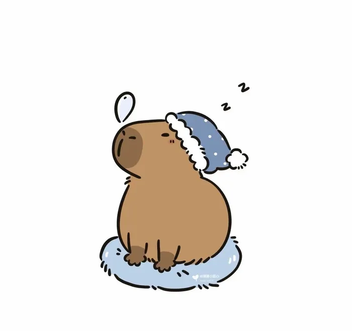 hình nền capybara cute chibi