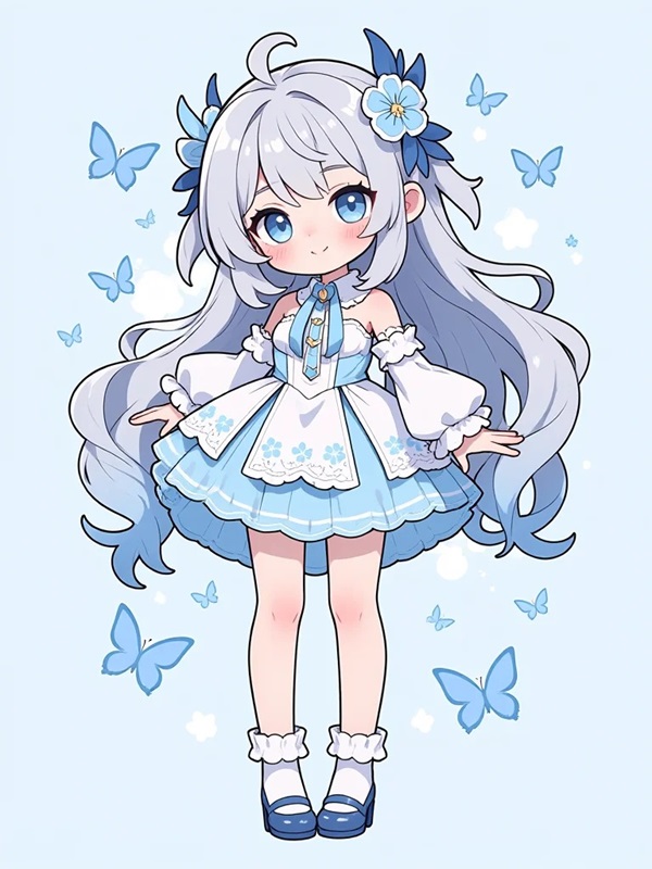 hình nền cute nữ chibi