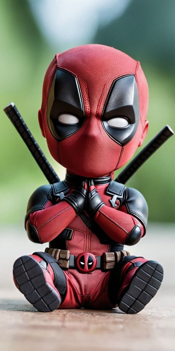 hình nền deadpool chibi 3d