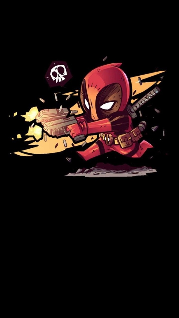 hình nền deadpool chibi