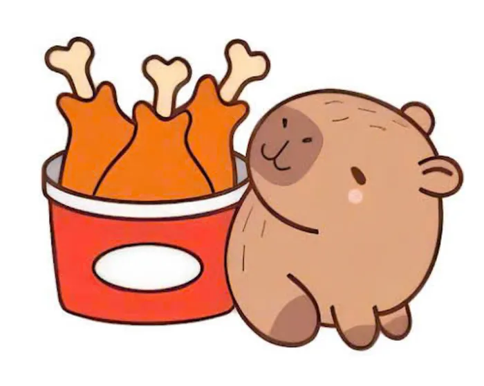 hình nền điện thoại capybara chibi