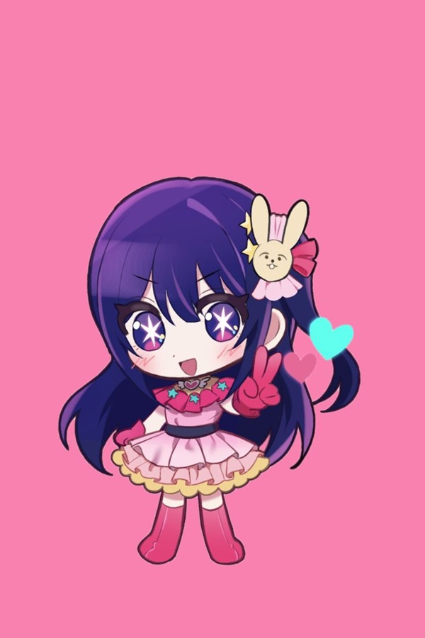 hình nền hoshino ai anime chibi