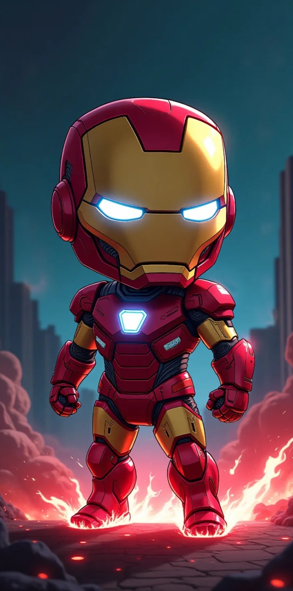 hình nền iron man avengers chibi