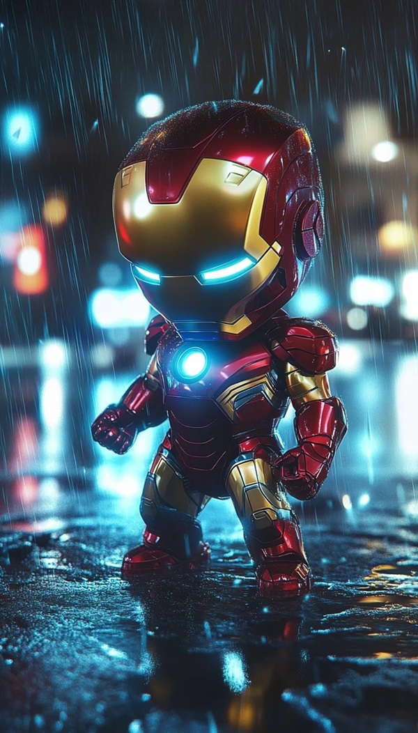 hình nền iron man chibi