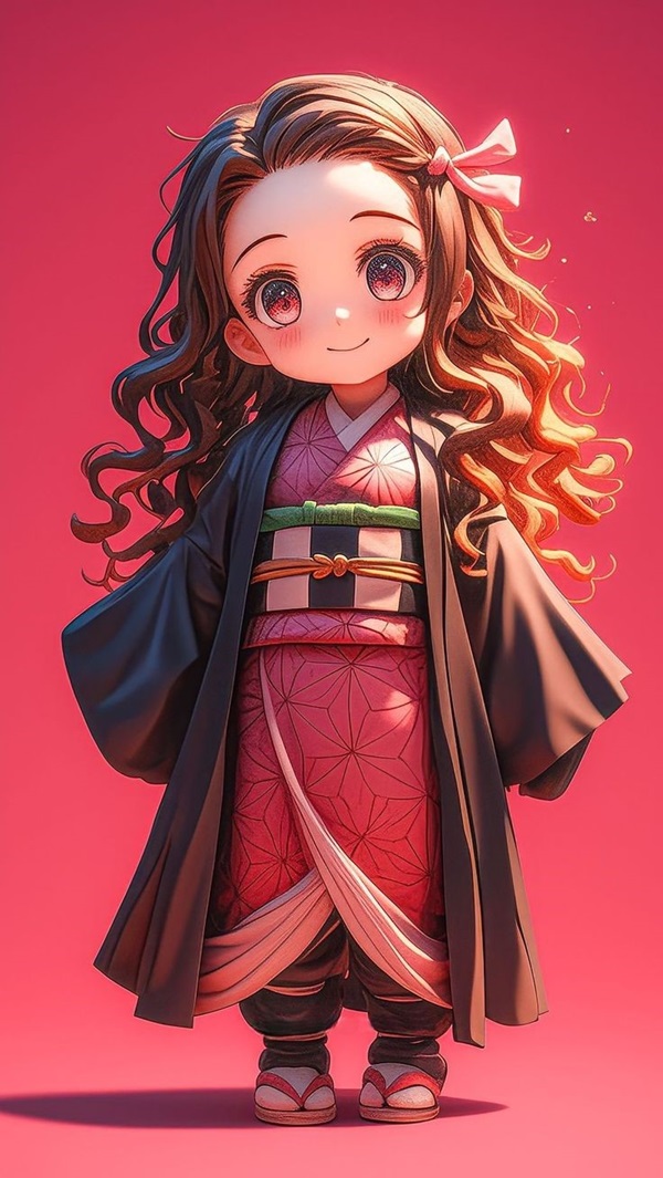 hình nền nezuko chibi