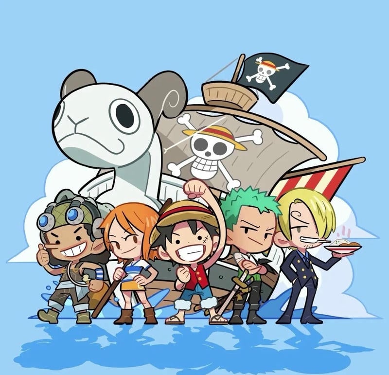 hình nền one piece chibi cute