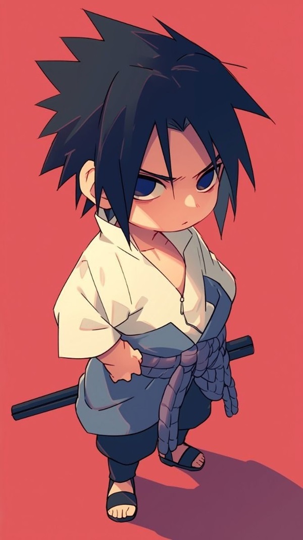 hình nền sasuke chibi 4k