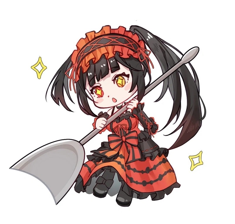 hình nền tokisaki kurumi chibi đáng yêu