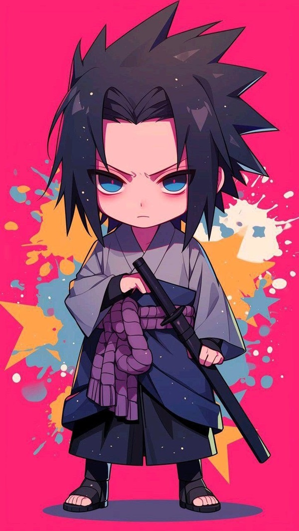 hình nền uchiha sasuke chibi