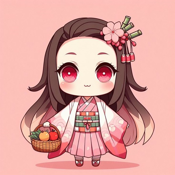 hình nezuko chibi