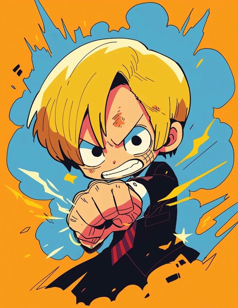 hình one piece chibi vui vẻ