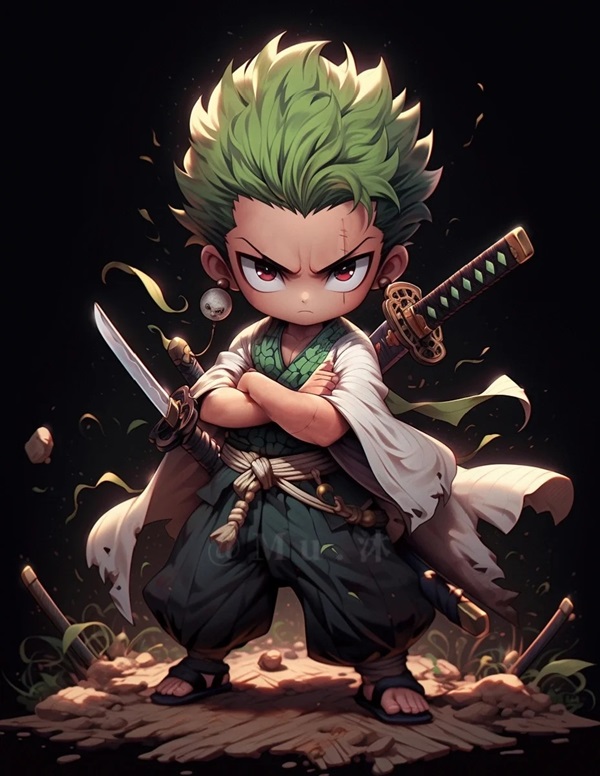 hinh zoro chibi