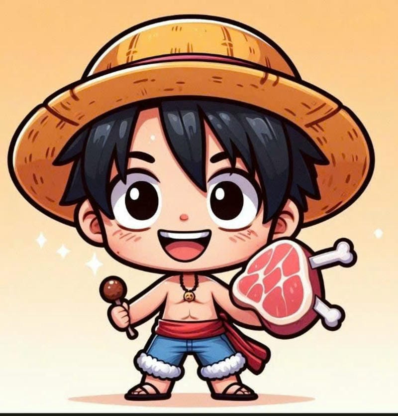 in hình luffy chibi