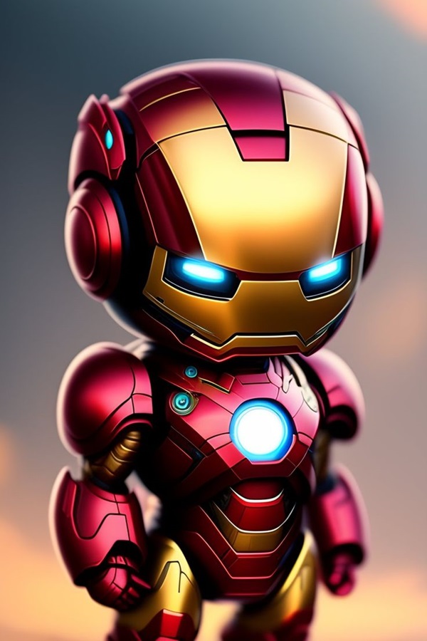 iron man chibi 3d