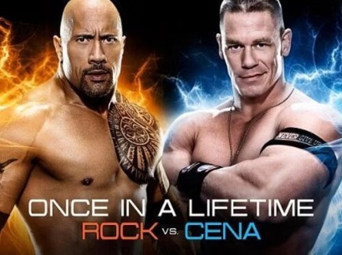 john cena vs the rock once in a lifetime meme