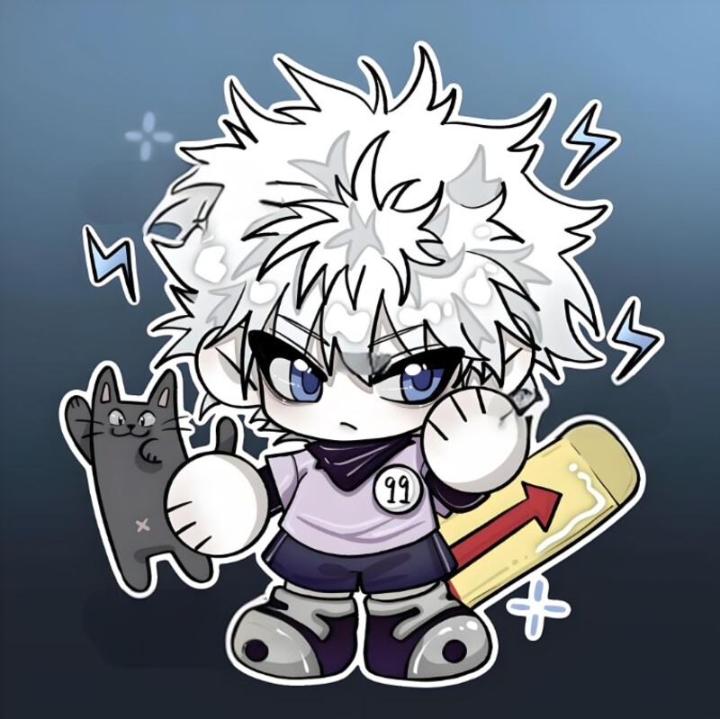 killua chibi sticker