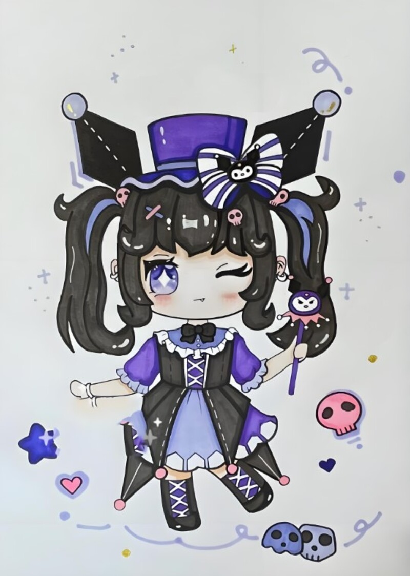 kuromi anime girl