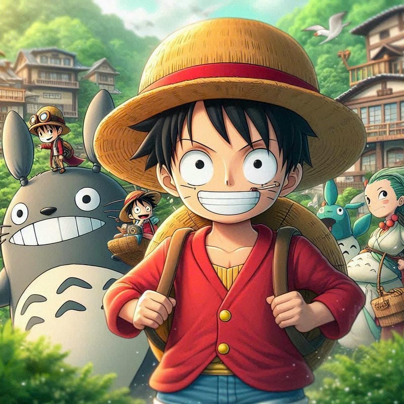 luffy chibi ngầu