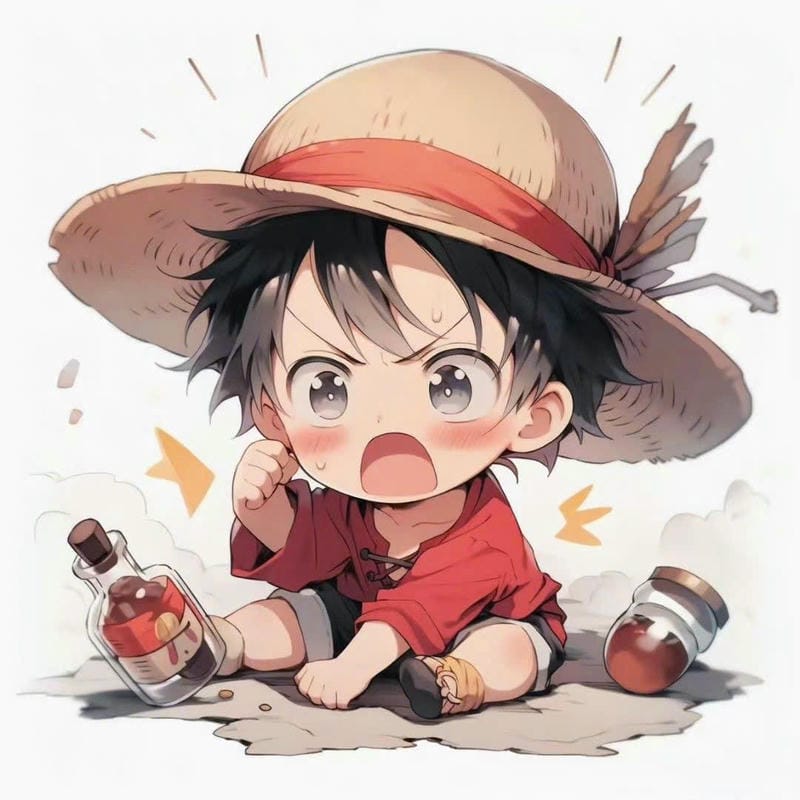 luffy dễ thương chibi